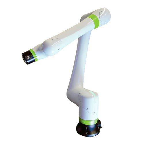 White robotic arm for adhesive dispensing