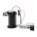 Benchtop fluid dispensing system with a 5-liter tank and foot pedal