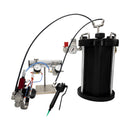 Handheld dual-application spray system with a 2-liter tank, combining a pneumatic spray applicator with a lever-actuated bead applicator for precise coating and dispensing