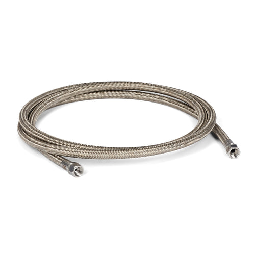 Coiled stainless steel braided ambient hose